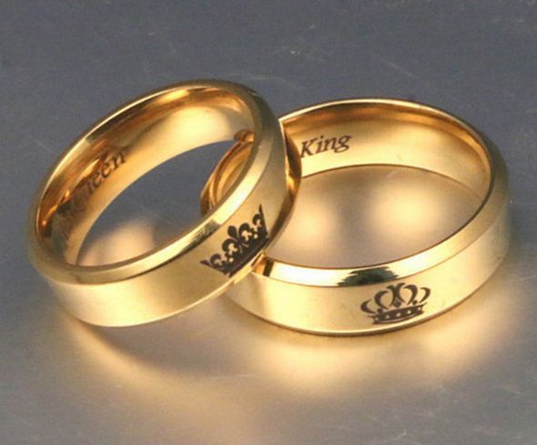 Gredzenu komplekts Karalis un karaliene
