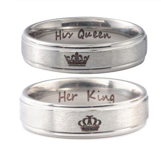 Комплект колец Король и королева