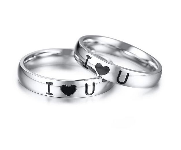 Комплект колец I love you