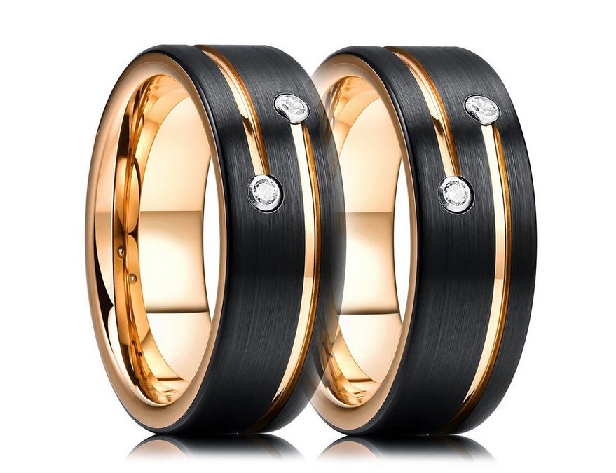 Комплект колец Две звезды