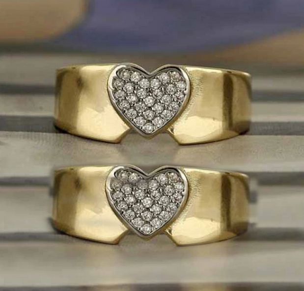 Комплект колец Единое сердце