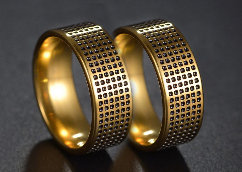 Gredzenu komplekts Vilinošais pieskāriens