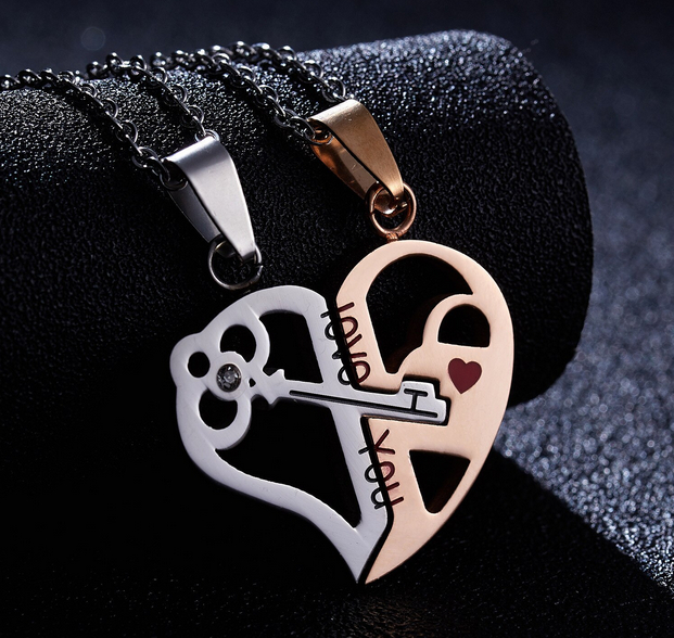 Комплект кулонов Люблю тебя