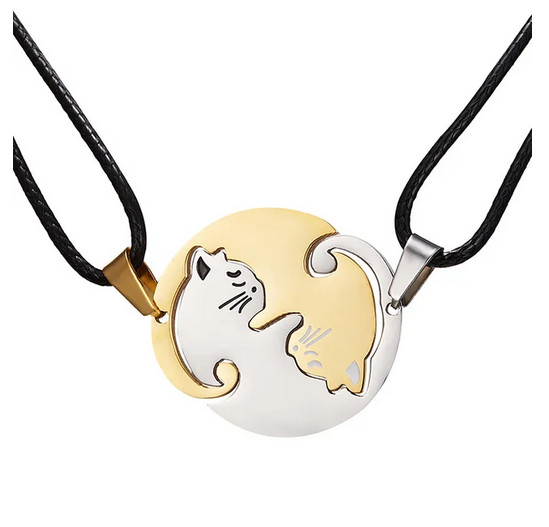 Комплект кулонов Котики