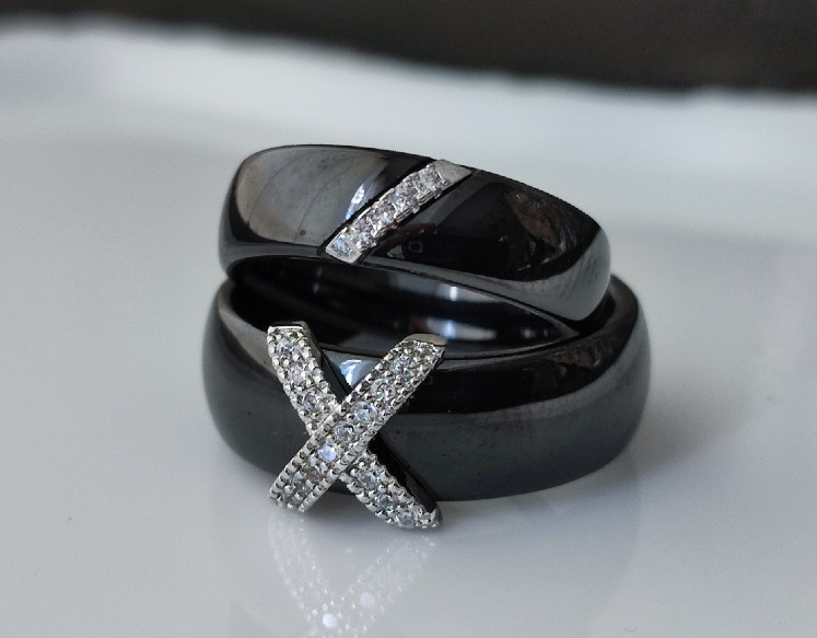 Комплект колец Тёмная красота