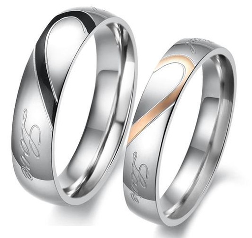 Комплект колец Сердце