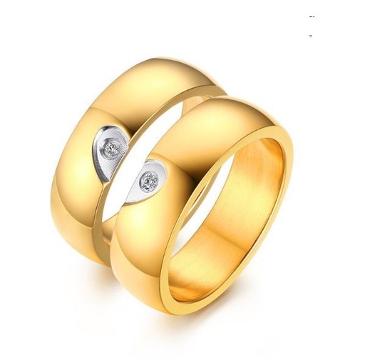 Gredzenu komplekts Zelta sirds