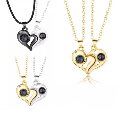 Комплект кулонов Магнитное сердце